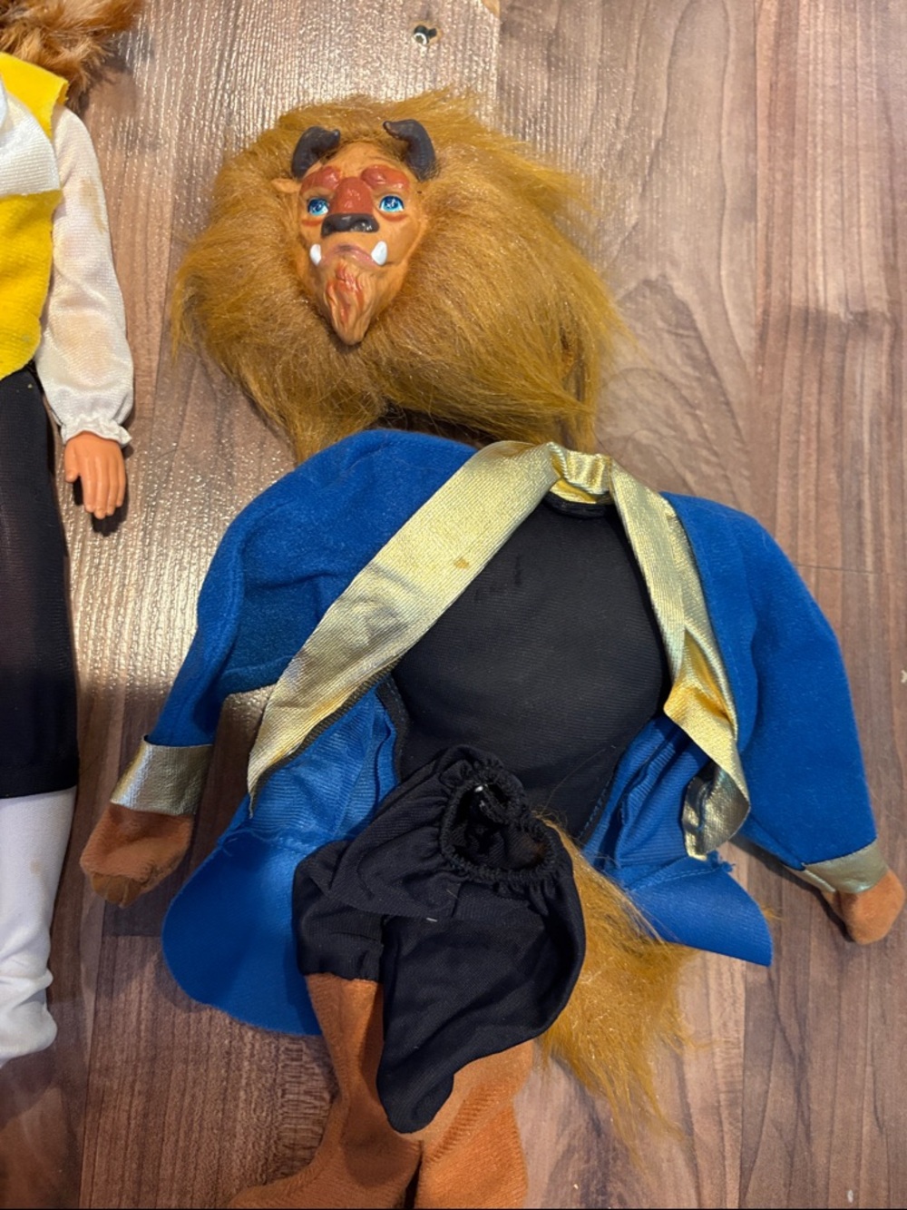 Vtg 90's Disney Beauty & The Beast Dolls With Clothing by Mattel - Picture 5 of 6